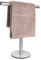 Handtuchhalter stehend, T-Form, Handtuchhalter aus SUS304 Edelstahl, gebürstetes Finish, Turmbar für Badezimmer, Küche, Schminktisch, Arbeitsplatte