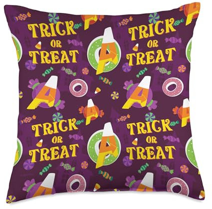 Marvel Avengers Halloween Trick or Treat Candy Print Throw Pillow, 18x18, Multicolor