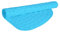 TranquilBeauty Alfombra de Ducha Azul Curvada 53x53cm | Alfombra de baño cuadrante Antideslizante y Lavable a máquina para el Plato de Ducha | Alfombras de Ducha con ventosas para niños y Ancianos