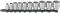 Stahlwille 12917/10-45 l 3/8 (10mm) Steckschlüssel Set mit Clipleiste 10-tlg. l Nüsse 8-24 mm l HPQ-Hochleistungsstahl l Made in Germany