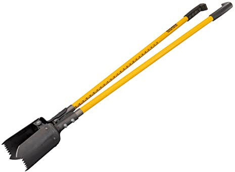 Roughneck Sharp Edge Posthole Digger 1.46m, Yellow