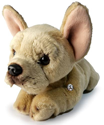 Französische Bulldogge beige Kuscheltier Hund liegend Plüschhund Plüschtier HILDIE - Kuscheltiere*biz