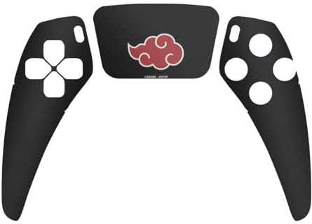 DeinDesign Skin kompatibel mit Sony Playstation 5 Controller PS5 Folie Sticker Akatsuki Naruto Shippuden Offizielles Lizenzprodukt