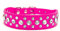 haoyueer Collier en cuir synthétique avec strass pour chien ou chat Taille XL Rose vif