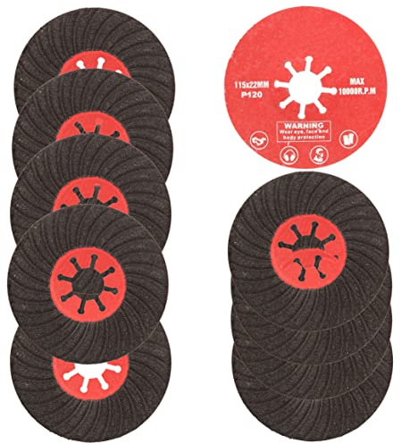 KOTARBAU® 10er Set Schleifscheibe 115x22 mm für Fliesen Stein Korn 120 Siliziumcarbid