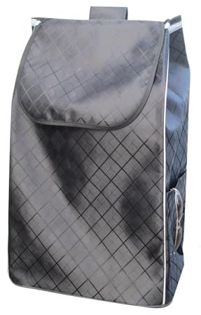 THEGA Einkaufstrolley-Ersatztasche - 61L Wiederverwendbare Aufbewahrungstasche Aus Oxford-Stoff, Home Einkaufswagentasche Mit Großer Kapazität Und Seitentaschen, L36XB26XH65CM (Color : D)