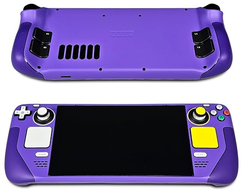 Steam Deck Skin, Game Purple Cube Edition, Full Wrapping Matte Vinyl Skin, Designed by POP SKIN, Compatible with Both LCD and OLED Versions
