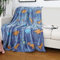 Aedcbaide Kuscheldecke für Kinder, Dinosaurier Glow in The Dark Kuscheldecke für Bett, Super Fleecedecke, Weiche Flauschig Plüsch graue Decke für Mädchen Jungen, Warme Geschenke für Geburtstag