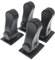 4 pcs Sencilla Herramienta para Seguridad Puertas Niños, Pestillo Puerta sin Agujeros, Cierre Seguridad Ventanas Abatibles Cerrojo Universal Cerradura Manija(Negro)