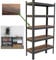TRUTZHOLM Wohnzimmerregal Holzoptik 150x75x30 cm Traglast max. 650 kg I 5 höhenverstellbare Böden Steckregal Bücherregal Standregal Lagerregal Schwerlastregal