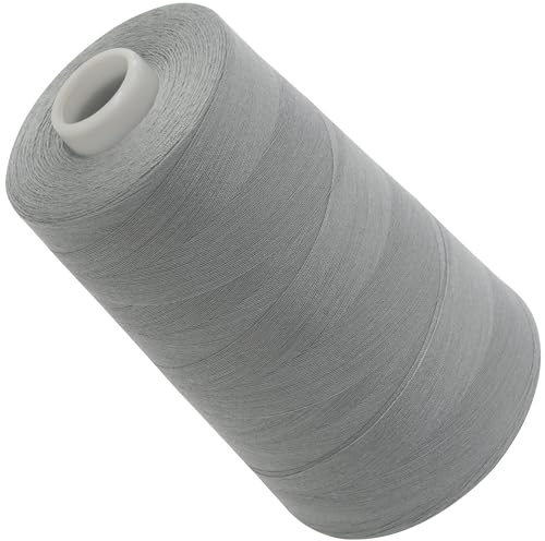 AERZETIX - C72922 - Nähgarnkonus 120 (40/2) 4000 m - aus polyester - konfektion, kurzwaren, garn, kordel, schnur, nähen, kleidung, faden - farbe grau - signal