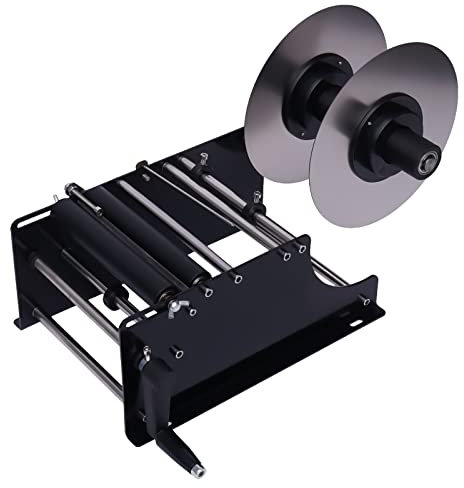 WINPANG Etikettiermaschinen, manuelle Etikettenspender, Tisch-Etikettenspender zum Aufbringen von Selbstklebeetiketten auf runde Flaschen, Dosen oder Zylinder