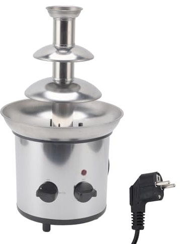 Fuente De Fondue De Chocolate De 3 Niveles, Fuente De Chocolate De Acero Inoxidable, Mini Fuente De Chocolate Automática Para Fiesta De Boda(EU Plug)