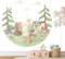 KIDSMOOD - Wandsticker für Kinder- & Babyzimmer Wanddeko für Mädchen & Jungen Aquarell XXL Wandtatoo als Deko für Kinderzimmer Ideale Geschenke für Kinder und Babys [160 cm]