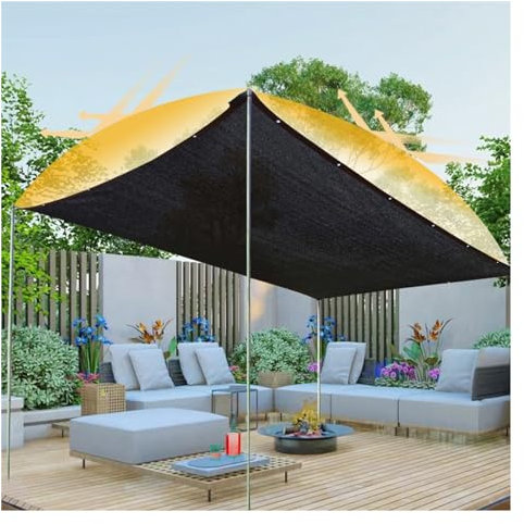 Sonnenschutznetz Schwarzes Sonnenschutztuch Wärmeisolierung UV-beständig für Balkon, Camping, Outdoor-Aktivitäten, Anpassbar VagxTbs(6X15m)