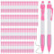DcnrInsr 100 Pièces Stylos à Rose en Vrac, Stylos à Bille Rétractables à Encre Noire pour Fournitures de Bureau Femmes Filles Cadeau