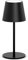 lundwa Dimmbare led akku tischleuchte 26CM, 5000mAh camping lampe akku aufladbar,3W 3000K tischleuchte kabellos, IP54 Outdoor Tischlampe für Restaurant, Schlafzimmer, Bar (Schwarz,1 Stück)