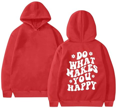HOOUDO Sale Angebote Sale Angebote Langärmliges Sweatshirt für Damen mit Taschen mit Buchstaben-Farbverlauf und Kapuzenpullover Halskette Damen Kurz T Shirts Fuer Damen Aus Sale Angebote Bestellung