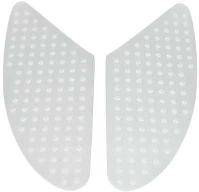 2 adesivi universali per moto, serbatoio, per moto, moto, moto, antigas, anti-scivolo (trasparente)
