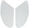 2 Stk Motorrad tankpad Motorräder Tank Schutz Aufkleber Universal Motorcycle Side Gas Knee Grip Protection Non-Slip Rubber Decal Sticker 3D Motorrad Anti Rutsch Aufkleber (Transparent)