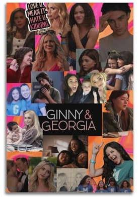 IVANICKED Ginny und Georgia Poster, Raumdekoration, Filmposter, ästhetisches Vintage-Leinwandposter, 20 x 30 cm, ungerahmter Stil