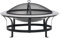 Brasero de jardin avec barbecue en acier inoxydable 76 cm, 46530