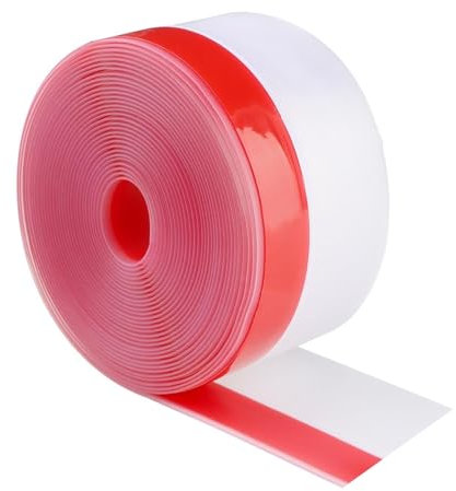 wordmouk Draft Excluder Door Seal Strip 25mm x 10 m Silicone Door Bottom Weather Stripping Sealing Tape Self Adhesive Insulation Frame Draught Stopper Waterproof Windproof for Window and Door Gaps