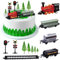 Zug Tortendeko Junge, Cake Topper Geburtstag Zug, 12 Stück Zug Kuchen Deko, Zug Torten Deko, Kuchen Topper Zug Spielzeug, Zug Deko Kuchen, für Jungen, Kinder mit Dampfzugthema Geburtstags Dekorationen