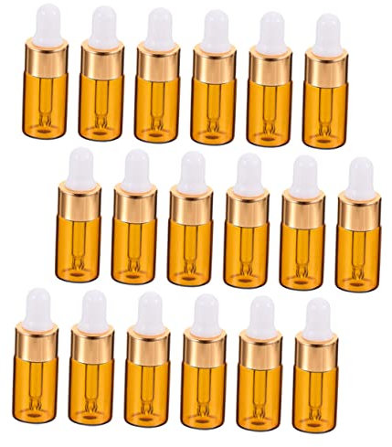 Healvian 25 Stück 5ml Glas Tropfflaschen Braun Mit Pipette Ätherische Öl Aufbewahrung Reiseflaschen Uv Schutz