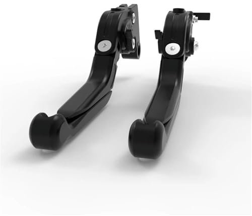 Kupplung Bremshebel Für Aprilia RS4 125 2011 2012 2013 2014 2015 2016 2017 Motorrad CNC Aluminium Verstellbare Falten Ausziehbare Bremskupplungshebel Bremse Kupplung Hebel(All Black)