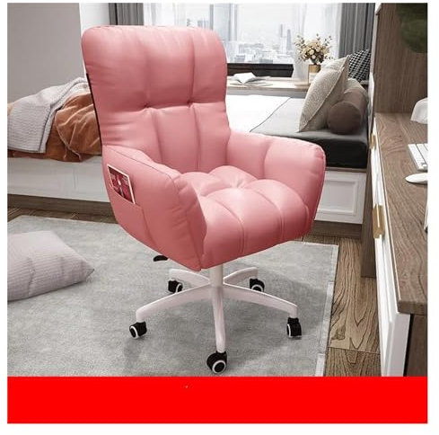 Generisch Rosa, klappbarer Computerstuhl für Büro und Zuhause, bequemer Gaming-Stuhl, Sofastuhl, Schlafzimmerstuhl, Anchor Live-Game-Stuhl, süßes und stilvolles Design (Einheitsgröße)