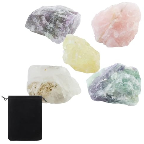 100% grande ametista, quarzo rosa, pietre d'acqua di alta qualità, 5 pezzi di pietre naturali, pietre grezze, 4,5 – 5 cm