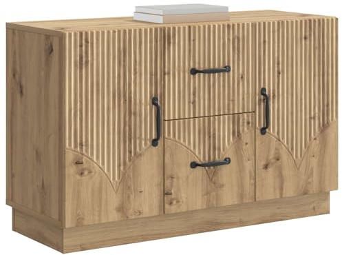 vidaXL Sideboard Artisan-Eiche 89 x 34,5 x 57 cm Holzwerkstoff, Lösungen für Wohnraum-Storage, moderner Sideboard, große Ablage für saisonale Dinge, praktisches Design, Möbel