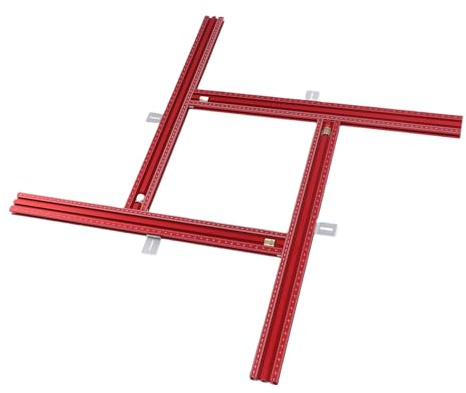 Kelawoly Track Saw Guide Rail, Adjustable Aluminum Alloy Parallel Guide System for Precise Woodworking Cuts 600mm