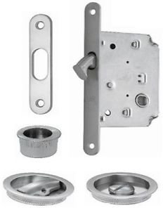 ZB MANIGLIE Porta Scorrevole Scrigno Cromo Satinato Argento 205x80 cm Moderno