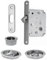 ZB MANIGLIE Porta Scorrevole Scrigno Cromo Satinato Argento 205x80 cm Moderno