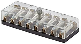 HELLA 8JD 002 290-211 Sicherungsdose - 8-polig - 8A - glasklar - Stecker: Schraubkontakt