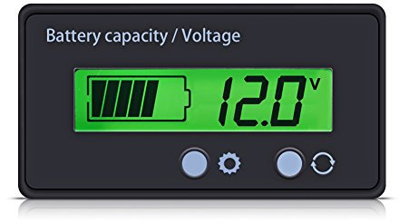 VBesestlife - Comprobadores de batería con pantalla LCD retroiluminada, universal, batería de capacitación, voltímetro y monitor