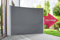 empasa Seitenmarkise Start 2.0 Sichtschutz Sonnenschutz Windschutz Markise ausziehbar für Garten, Balkon und Terrasse, mit Standfuß, Farbe:anthrazit, Größe:180 x 450