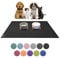SanoZoo® Napfunterlage - Öko-TEX - Made in Germany - rutschfeste Futtermatte für Hunde & Katzen 30x40cm Schwarz, wasserfest