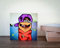 Biber mit Cappy Graffiti Fotografie Foto auf Holz, im Quadrat, 10 x 10 cm gift for her handmade Geschenk für sie, Wanddeko, Geschenkidee