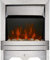 Focal Point Lulworth Brushed Stainless Steel LED Remote Control Electric Fire