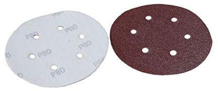 Vewerk Hook Loop Sanding Abrasive Discs Orbital DA Palm Sander 50PK 150mm Mix Grit 8112