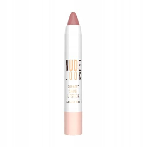Golden Rose - NUDE LOOK - Creamy Shine Lipstick - Creamy lipstick in a pencil - 03 - PEACHY NUDE