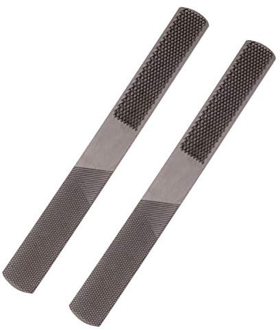 DOITOOL 2 limas de madera de 4 vías de acero al carbono para carpintería para afilar madera y metal.