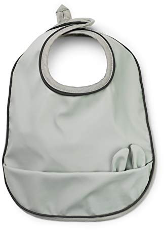 Elodie Details Baby Lätzchen mit Auffangschale - Abwaschbar - Skandinavisches Design - Wasserdicht - Mineral Green, Grün