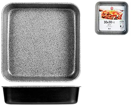 Plat Four Carre Athena 30X30cm, Grey