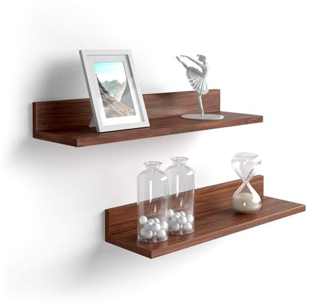 MOBILI FIVER, 2er-Set Rachele Regale, 80 cm, Nussbaum Canaletto, Made In Italy