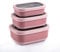Lille Home Premium Stainless Steel Food Containers/Bento Lunch Box With Anti-Slip Exterior, Set of 3, 470ML, 900ML,1.4L, Leakproof, BPA Free