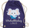 Turnbeutel Rucksack - Kita Beutel Wechselsachen Jungen - Wechselkleidung Elefant - Unisize - Lila - schlafbeutel kindergarten wechselbeutel personalisierte elephant stoffbeutel kindergartenbeutel